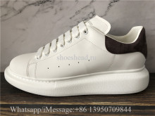 Super Quality Alexander McQueen Oversized Sneaker White Dark Grey Suede
