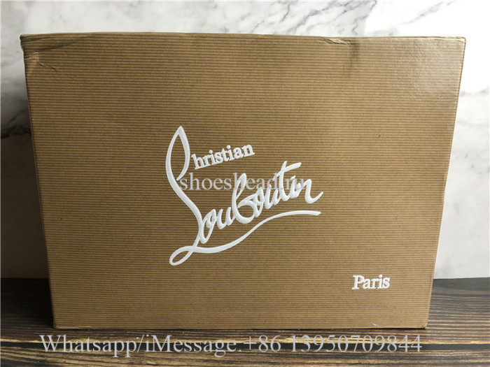 Christian Louboutin Spike Low Top Sneaker Grey Suede