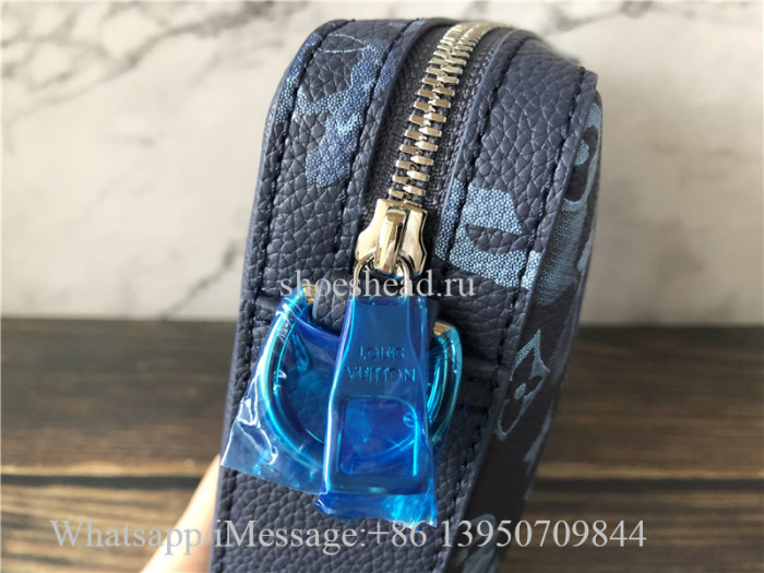 Original Louis Vuitton Trio Messenger Bag Light Blue M57840