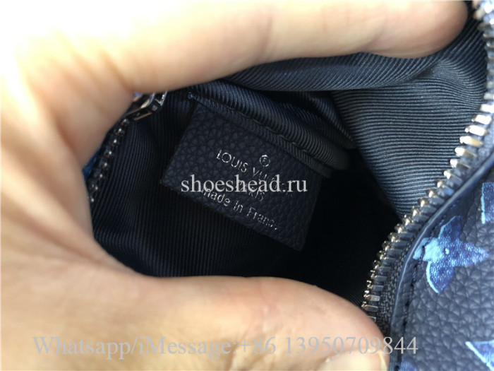 Original Louis Vuitton Trio Messenger Bag Light Blue M57840