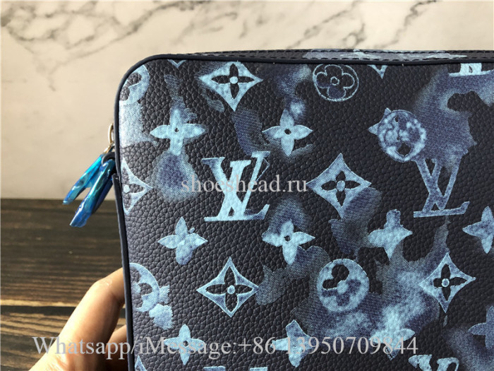 Original Louis Vuitton Trio Messenger Bag Light Blue M57840