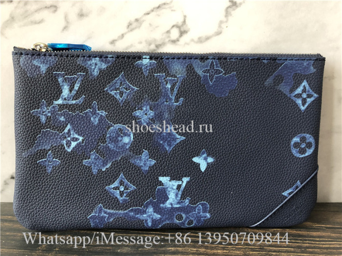 Original Louis Vuitton Trio Messenger Bag Light Blue M57840