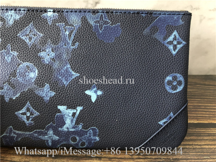 Original Louis Vuitton Trio Messenger Bag Light Blue M57840