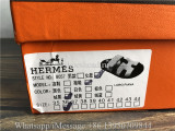 Hermes Black Suede Slide