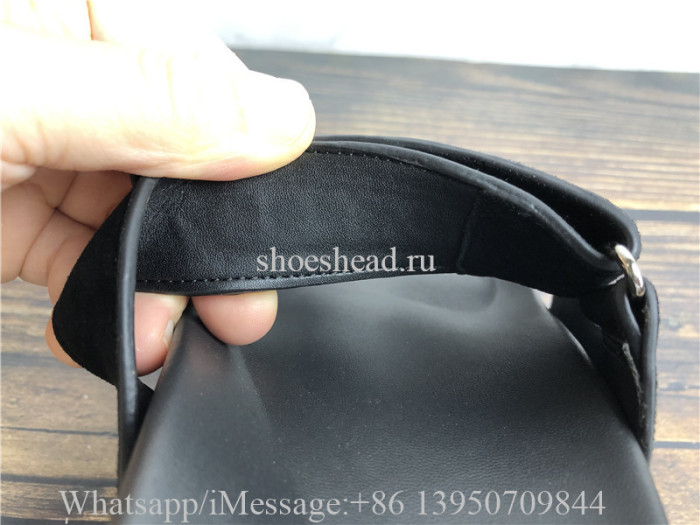 Hermes Black Suede Slide
