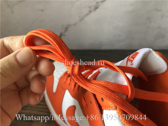 Nike Dunk High Syracuse White Orange