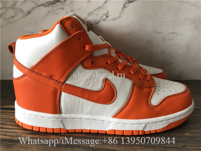 Nike Dunk High Syracuse White Orange