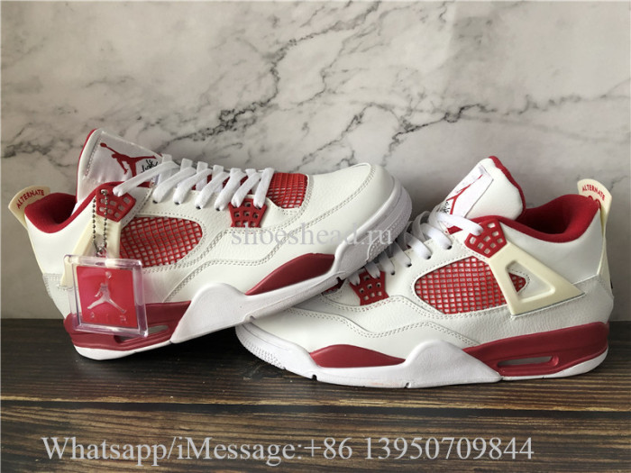 Air Jordan 4 IV Retro Alternate 89' White Red