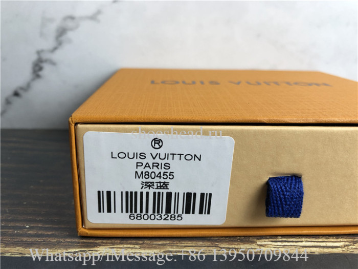 Original Louis Vuitton Pocket Organizer Ink Watercolor Blue Wallet