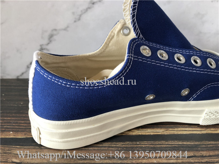 CDG Comme Des Garcons Play x Converse Chuck 70 Low Blue Quartz
