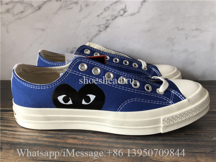 CDG Comme Des Garcons Play x Converse Chuck 70 Low Blue Quartz