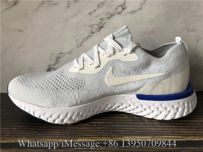 Nike EPIC React Flyknit Running White Blue