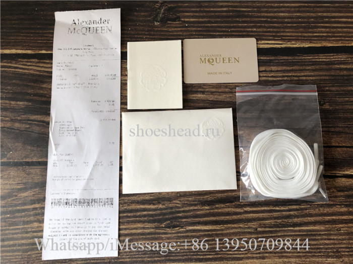 Super Quality Alexander McQueen Oversized Sneaker White Yellow Suede