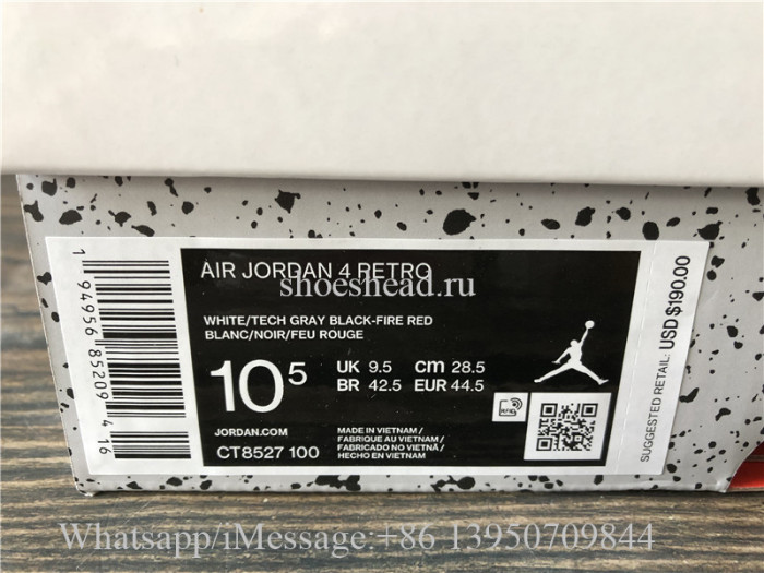 Air Jordan 4 IV Retro White Oreo