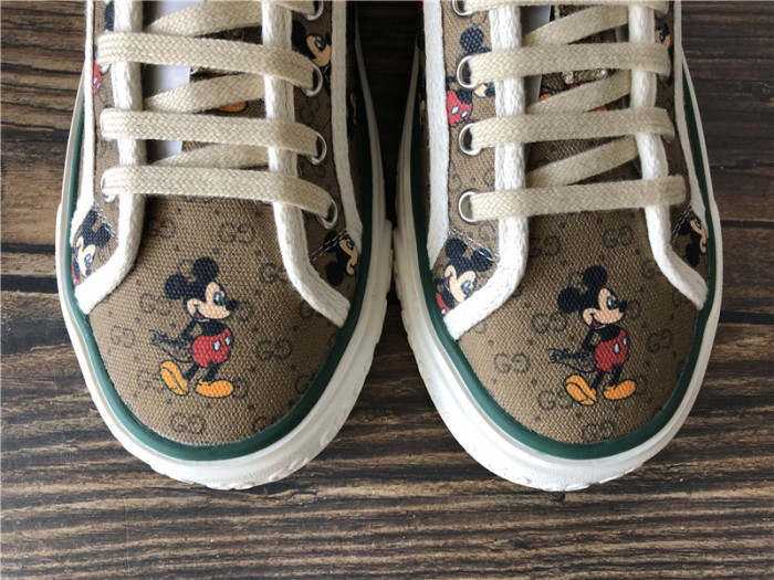 Super Quality Disney x Gucci Ace Embroidered Shoes Mickey Mouse