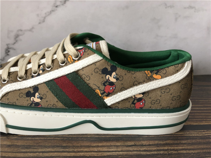 Super Quality Disney x Gucci Ace Embroidered Shoes Mickey Mouse