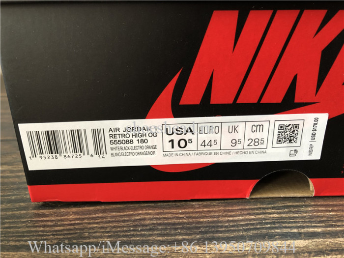 Super Quality Air Jordan 1 High OG Electro Orange
