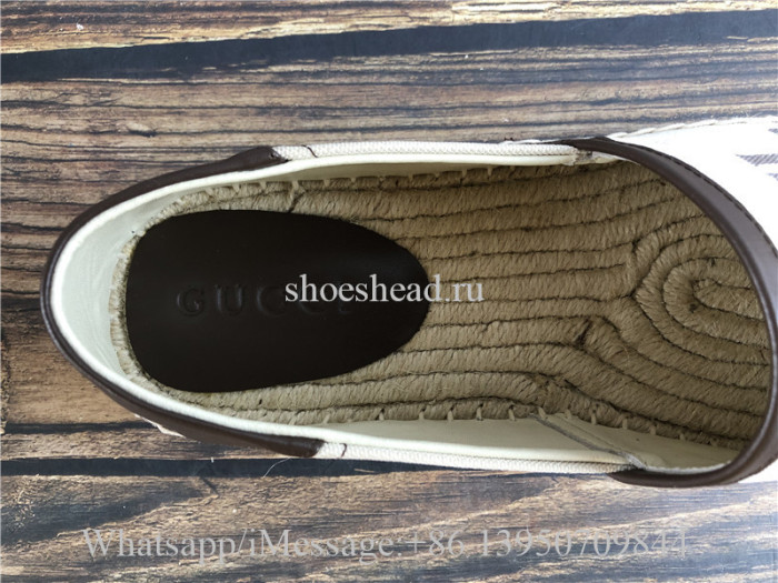 Gucci Logo Canvas Espadrille Shoes