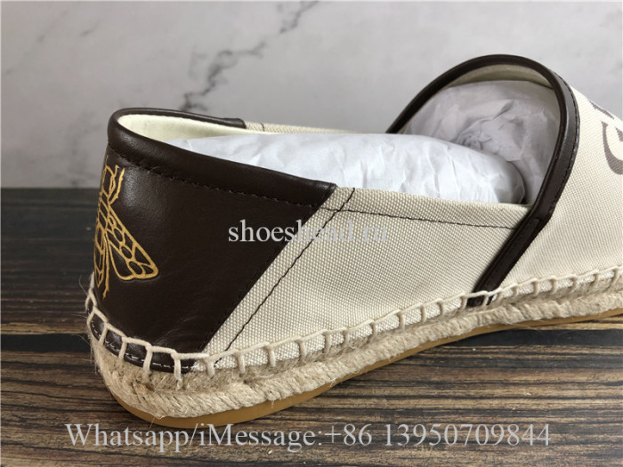 Gucci Logo Canvas Espadrille Shoes