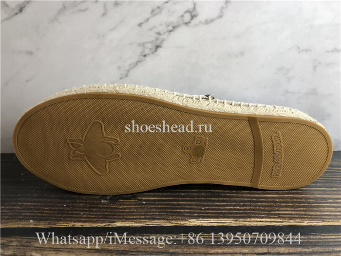 Gucci Logo Canvas Espadrille Shoes