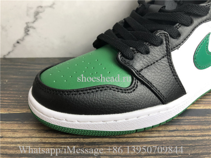 Air Jordan 1 Mid Black Pine Green