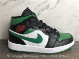 Air Jordan 1 Mid Black Pine Green