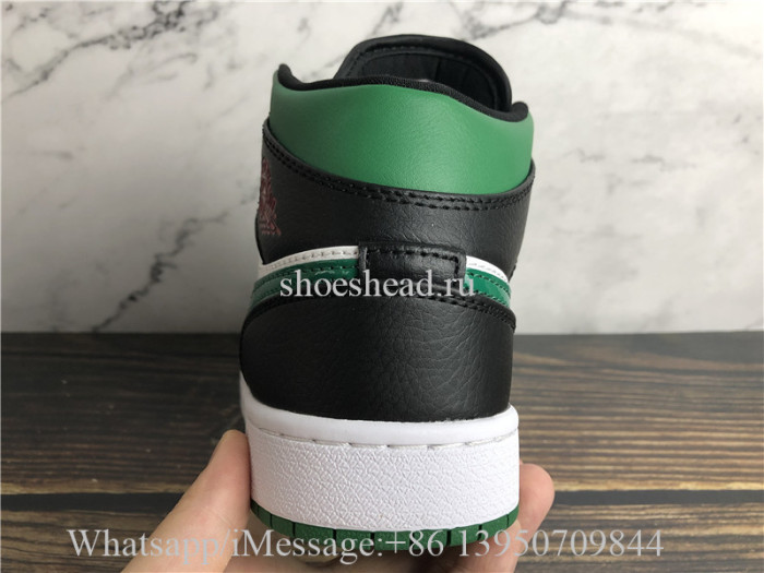 Air Jordan 1 Mid Black Pine Green