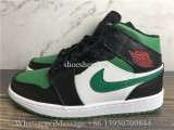 Air Jordan 1 Mid Black Pine Green