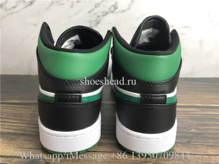 Air Jordan 1 Mid Black Pine Green
