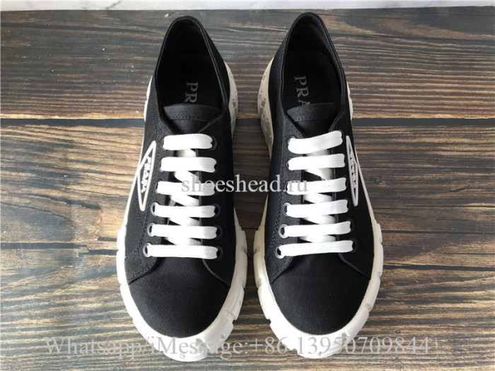 Prada Nylon Gabardine Platform Rubber Sneakers