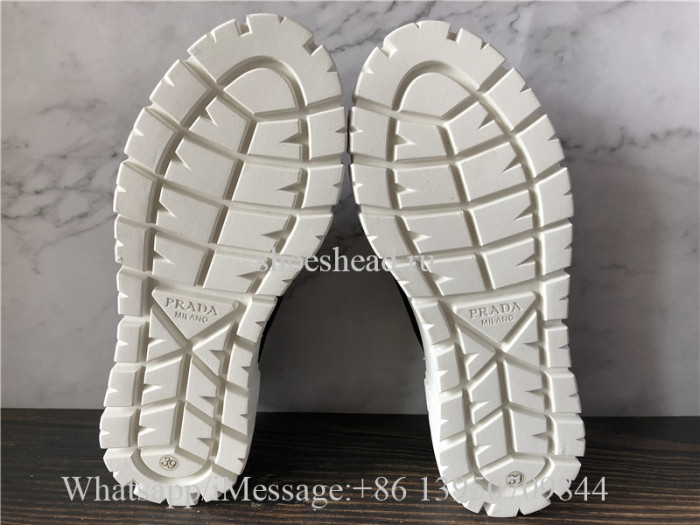 Prada Nylon Gabardine Platform Rubber Sneakers