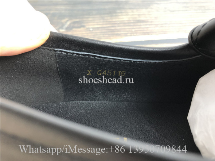 Chanel REV Black Quilted Flap Turnlock CC Gold Logo Mule Slip On Flat Loafer