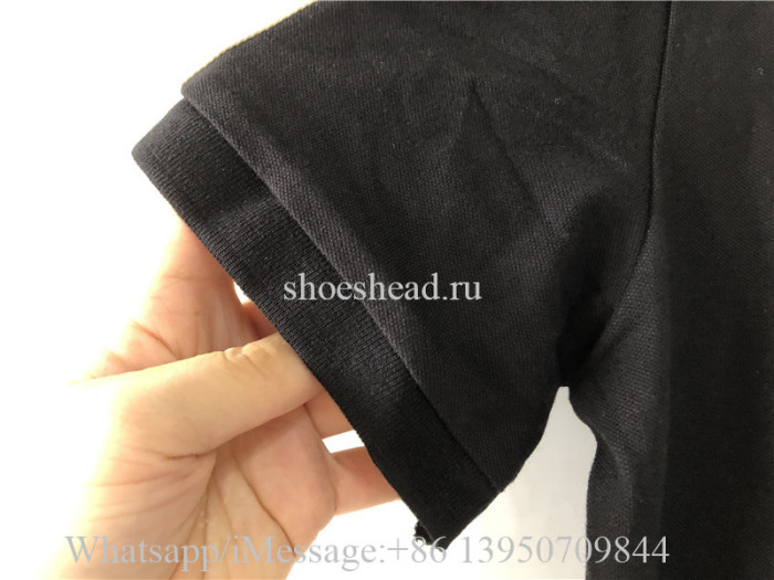Gucci Black Gucci Stripe Polo Shirt