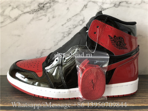 Super Quality Air Jordan 1 Retro High OG Bred Patent