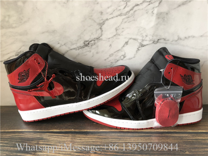 Super Quality Air Jordan 1 Retro High OG Bred Patent