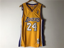 Los Angeles LA Lakers Kobe Bryant #24 Yellow Swingman Home Adult Jersey