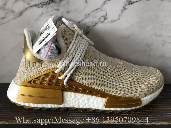 Pharrell Williams x Adidas NMD Hu Human Race Happy Gold
