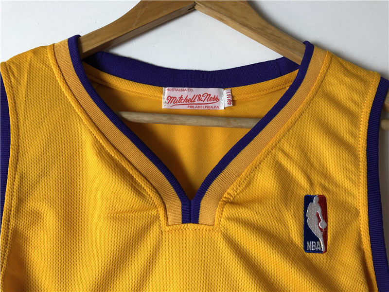 Los Angeles LA Lakers Kobe Bryant #24 Yellow Swingman Home Adult Jersey