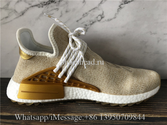 Pharrell Williams x Adidas NMD Hu Human Race Happy Gold