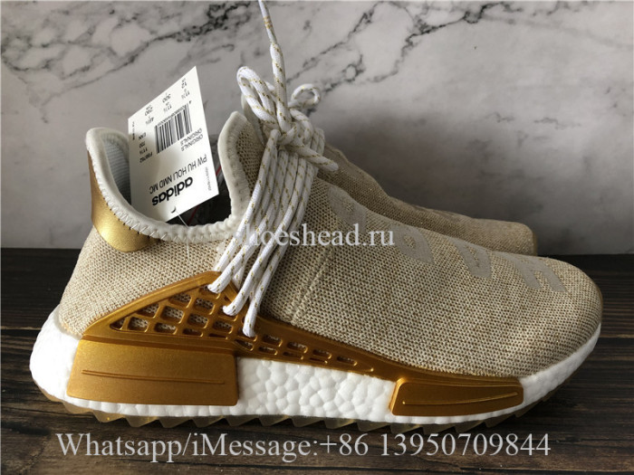 Pharrell Williams x Adidas NMD Hu Human Race Happy Gold
