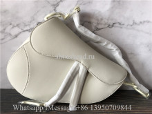 Original Dior Saddle White Calfskin Bag