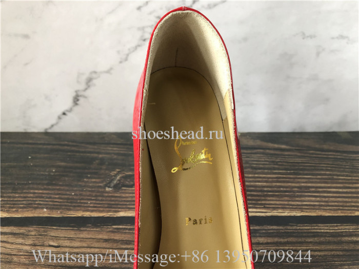 Christian Louboutin So Kate Red Leather High Pumps