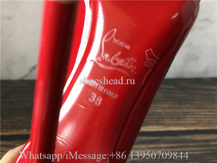 Christian Louboutin So Kate Red Leather High Pumps