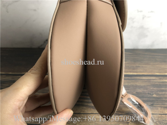 Original Dior Blush Ultramatte Calfskin Saddle Bag