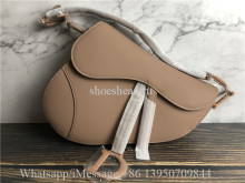 Original Dior Blush Ultramatte Calfskin Saddle Bag
