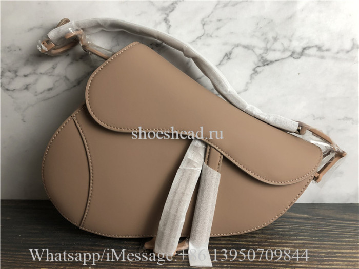 Original Dior Blush Ultramatte Calfskin Saddle Bag