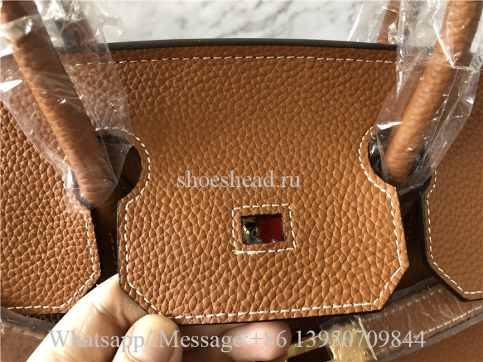 Original Hermes Madame Calfskin Birkin Sellier 35 Gold Bag