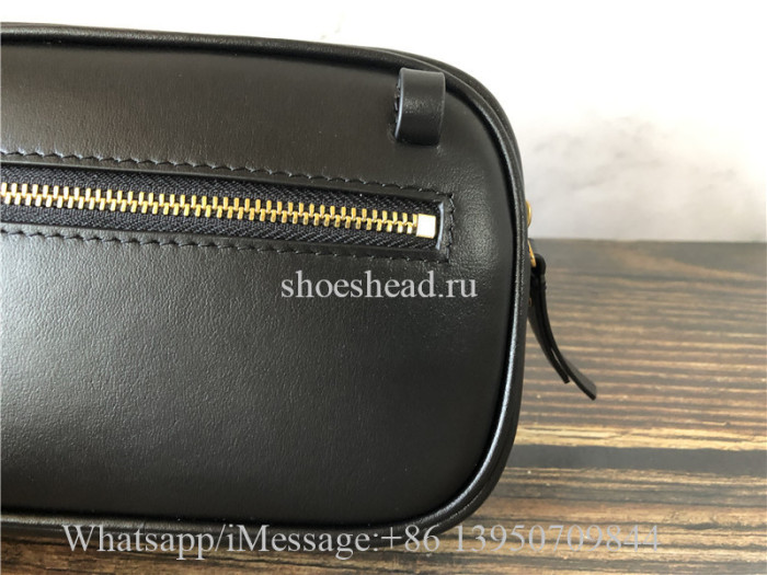 Original Saint Laurent YSL Black Lou Leather Belt Bag