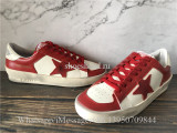 Golden Goose Deluxe Superstar Low Top Sneakers Red