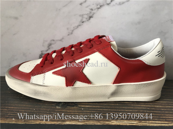 Golden Goose Deluxe Superstar Low Top Sneakers Red